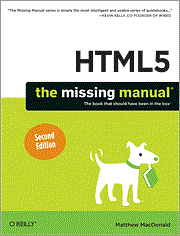 HTML5: The Missing Manual (book cover)